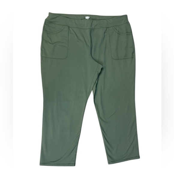 Lands'‎ End Green Active 5-Pocket Pants w/ Moisture Wicking Fabric (Size 3X) - Picture 1 of 2